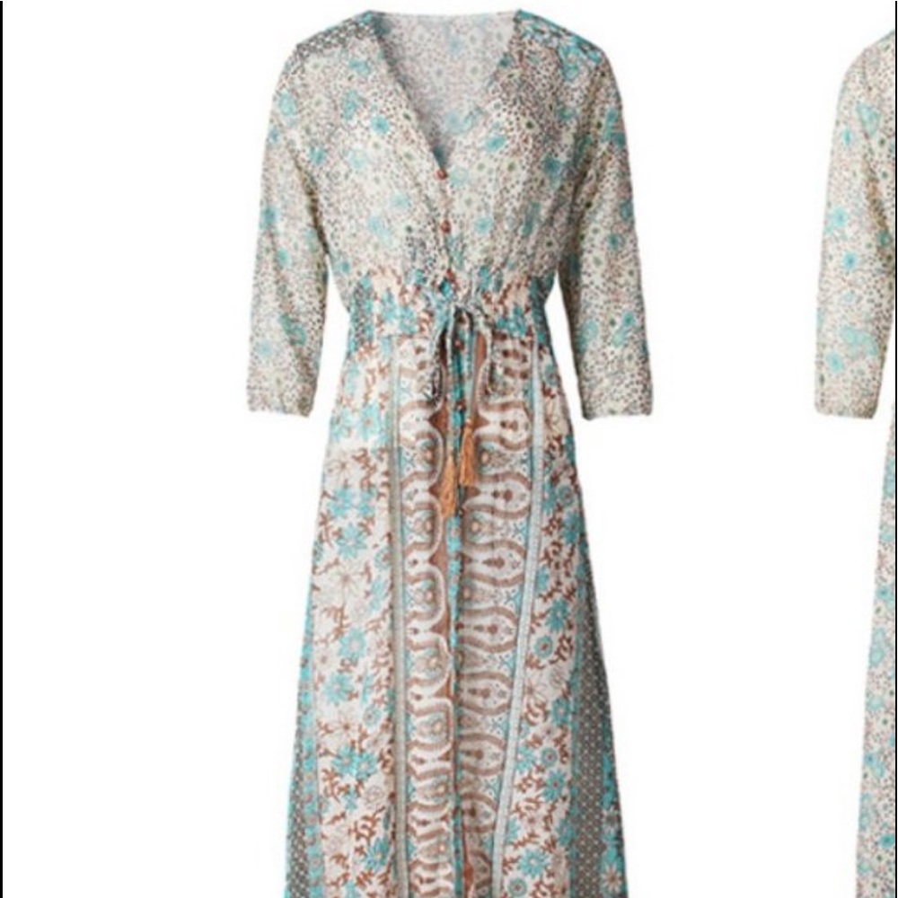 NWOT Sheer maxi dress